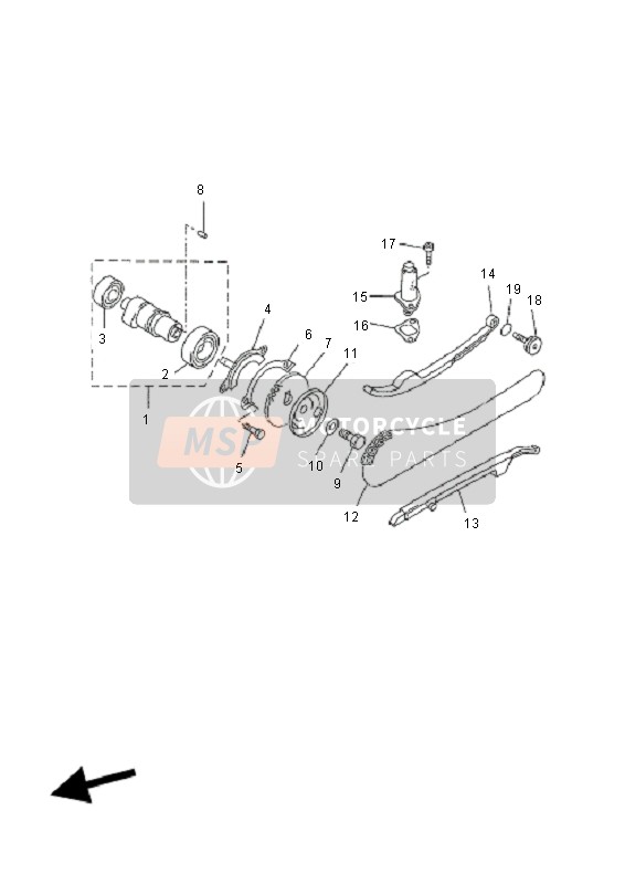 Yamaha YP250R X-MAX 2011 Camshaft & Chain for a 2011 Yamaha YP250R X-MAX